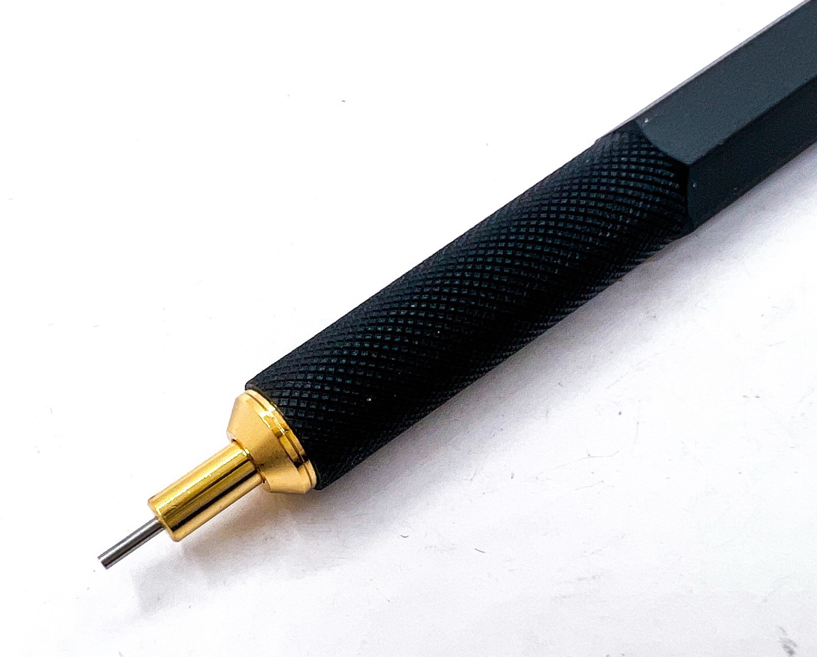 New Rotring 800 Gold Black 0.5 Mechanical Pencil 0.5mm With Box Retractable Tip