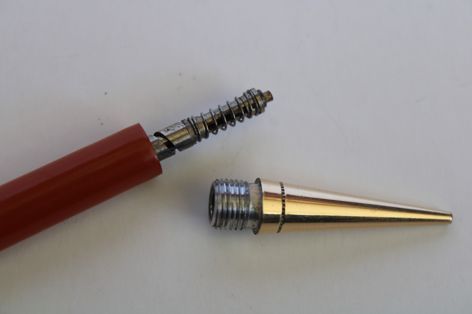 Vintage 1920’s Parker Orange Mechanical Twist Pencil (4.75″)