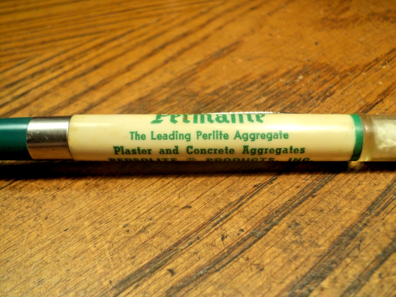 Vintage Mechanical Pencil Permalite Clear Top 6-1/18″ Long Unbranded Cracked