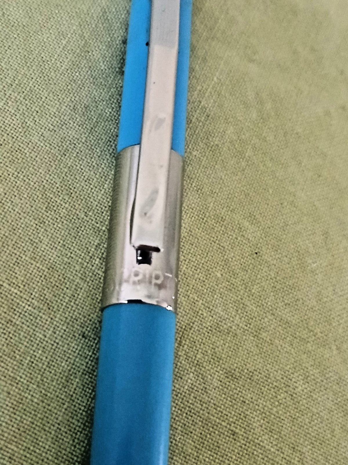 Vintage SCRIPTO Mechanical Pencil Korea Blue w chrome 1970’s