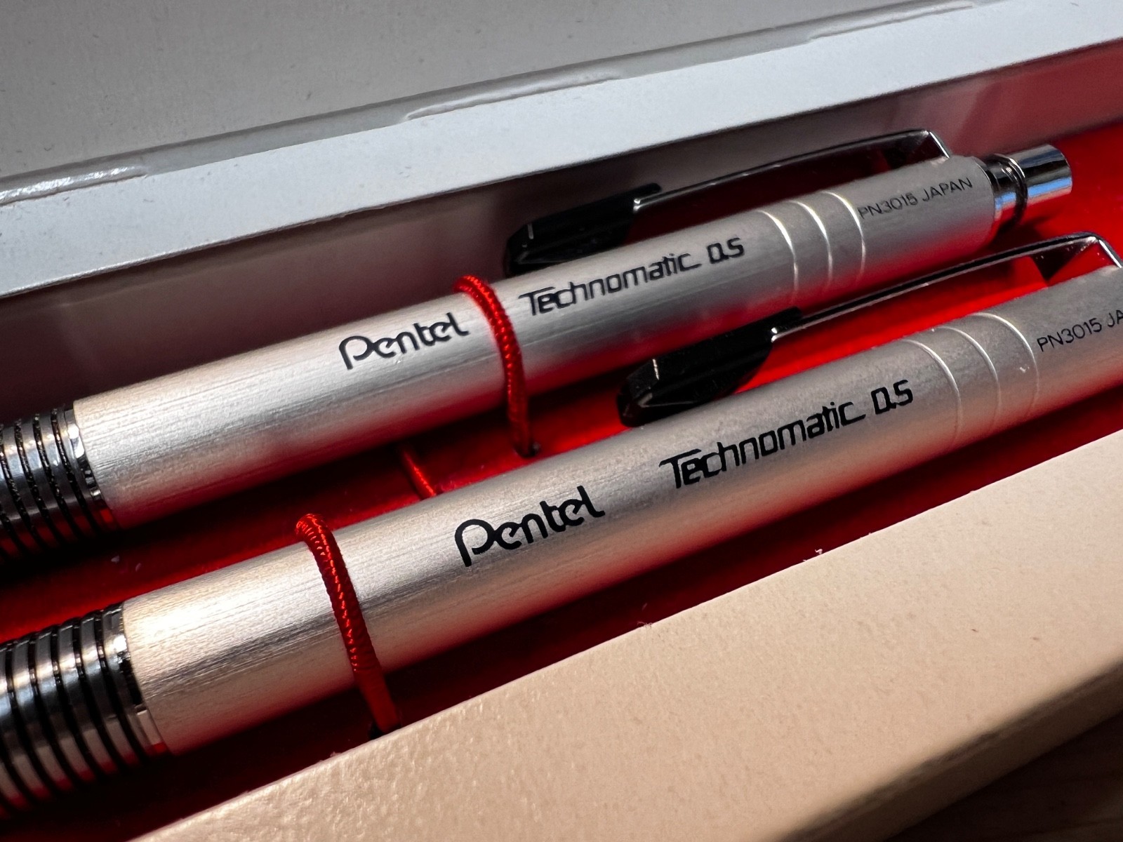 Two (2) Pentel Technomatic 0.5mm Mechanical Pencil – PN3015 Japan .5 mm