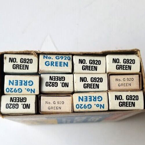 Vintage 12 Packs Scripto G920 All-Surface Thick Green Marking Leads NOS