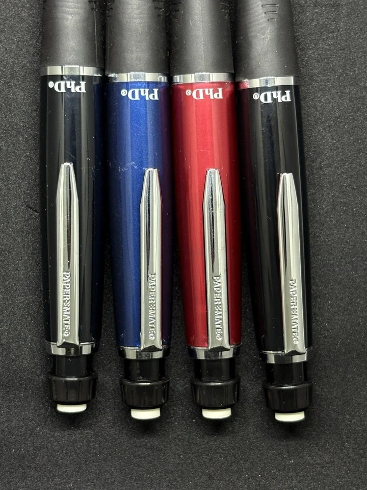Vintage PaperMate Phd Black Blue Red Mechanical Pencil – LOT OF 4 Made in Japan