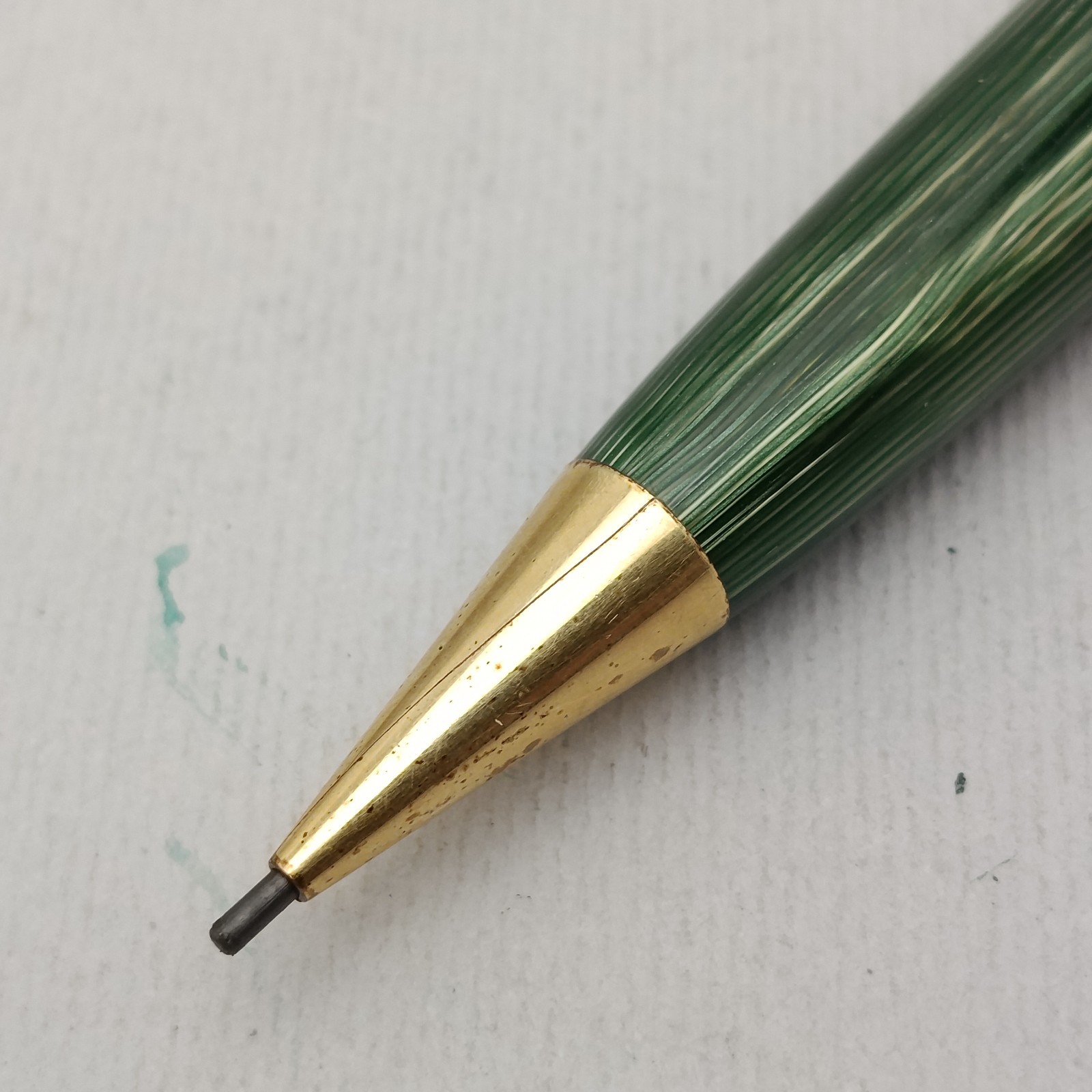 GEHA 810 Pearl Green Mechanical Pencil 1.18 mm Very Rare Collectible Vintage 50s