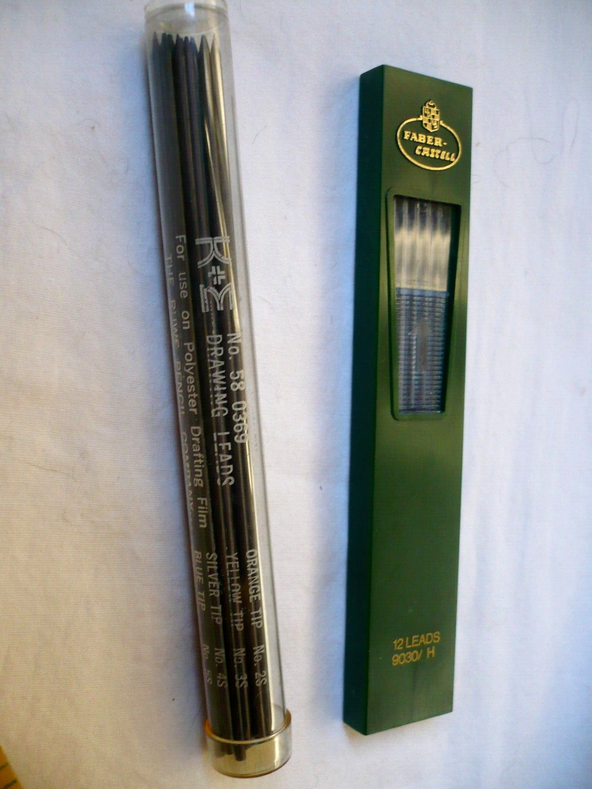 Venus 3842H and Faber Castell 9030/H Drawing Leads, 23 Total Leads