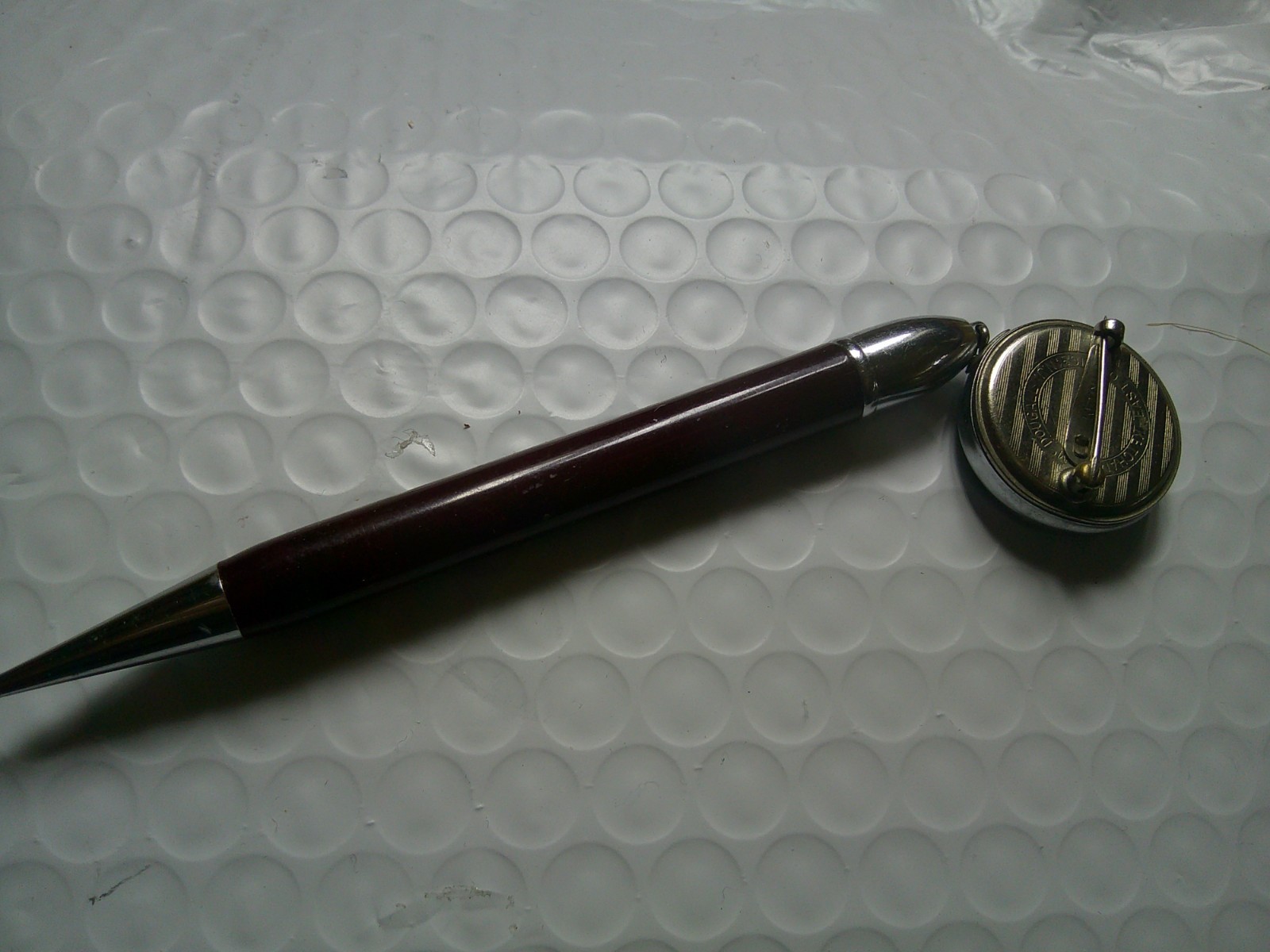 Unusual Vtg Retracting Chain Pin Antique Mechanical Golf Pencil VVGC Rare