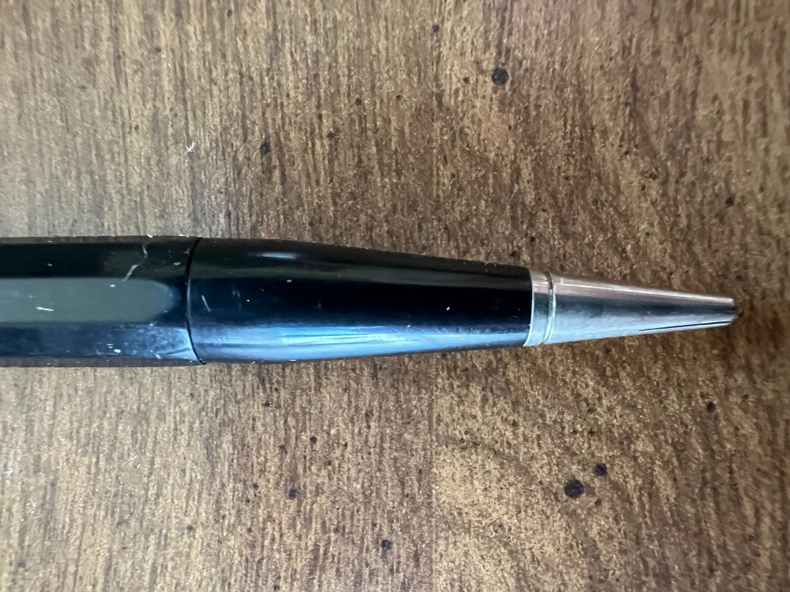 Autopoint Mechanical Pencil Black/Red w/ Vintage Faber & Staedtler Lead Tubes
