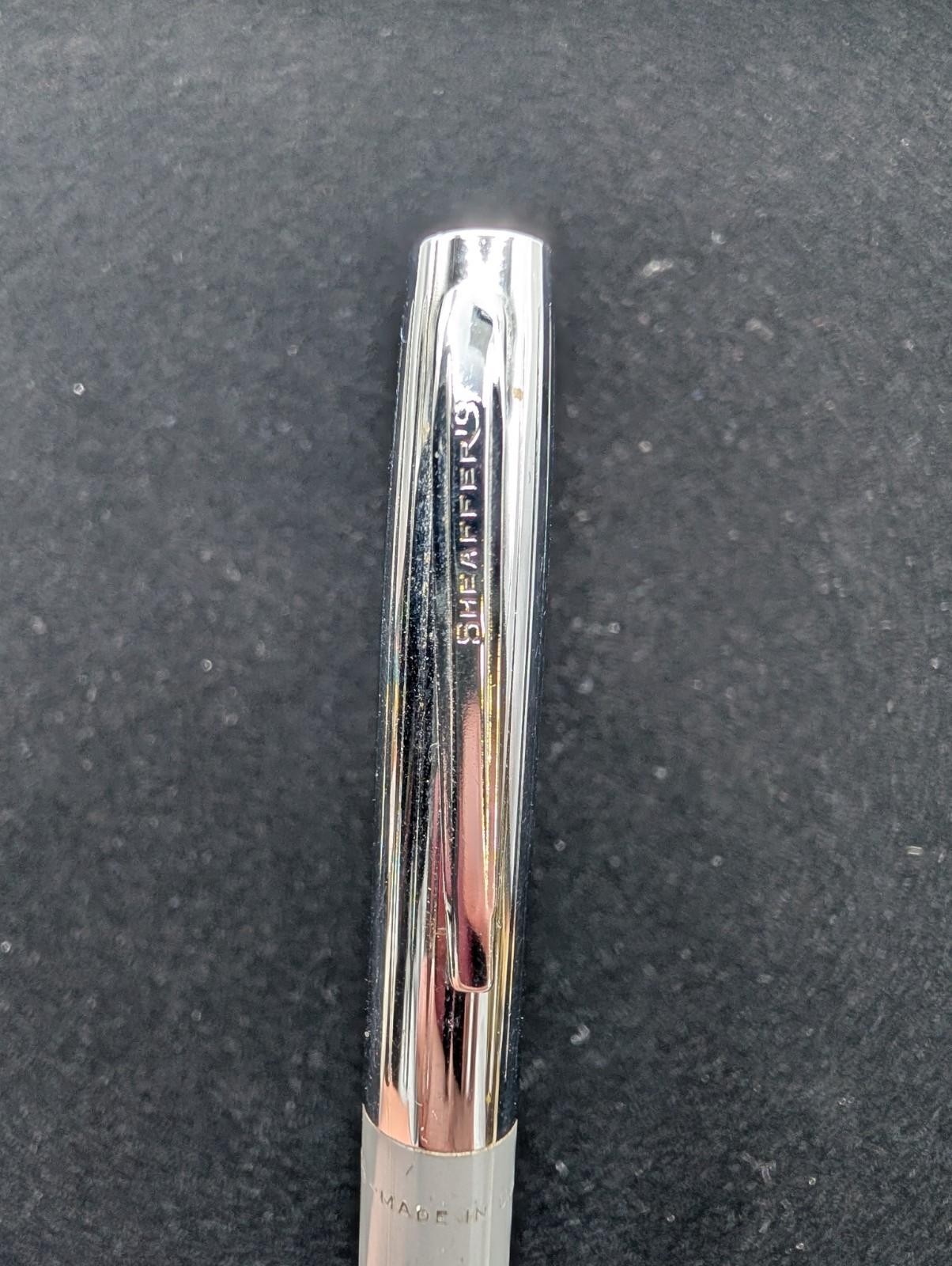 Vintage Sheaffers Grey & Chrome Mechanical Pencil Made In USA