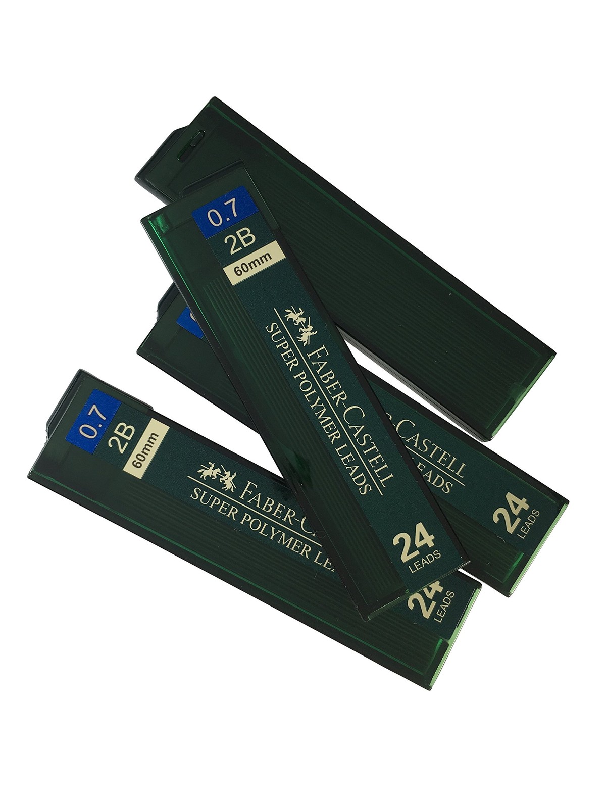 Faber-Castell 0.7mm 2B Super Polymer Premium Strong Dark Smooth Leads Mechani…