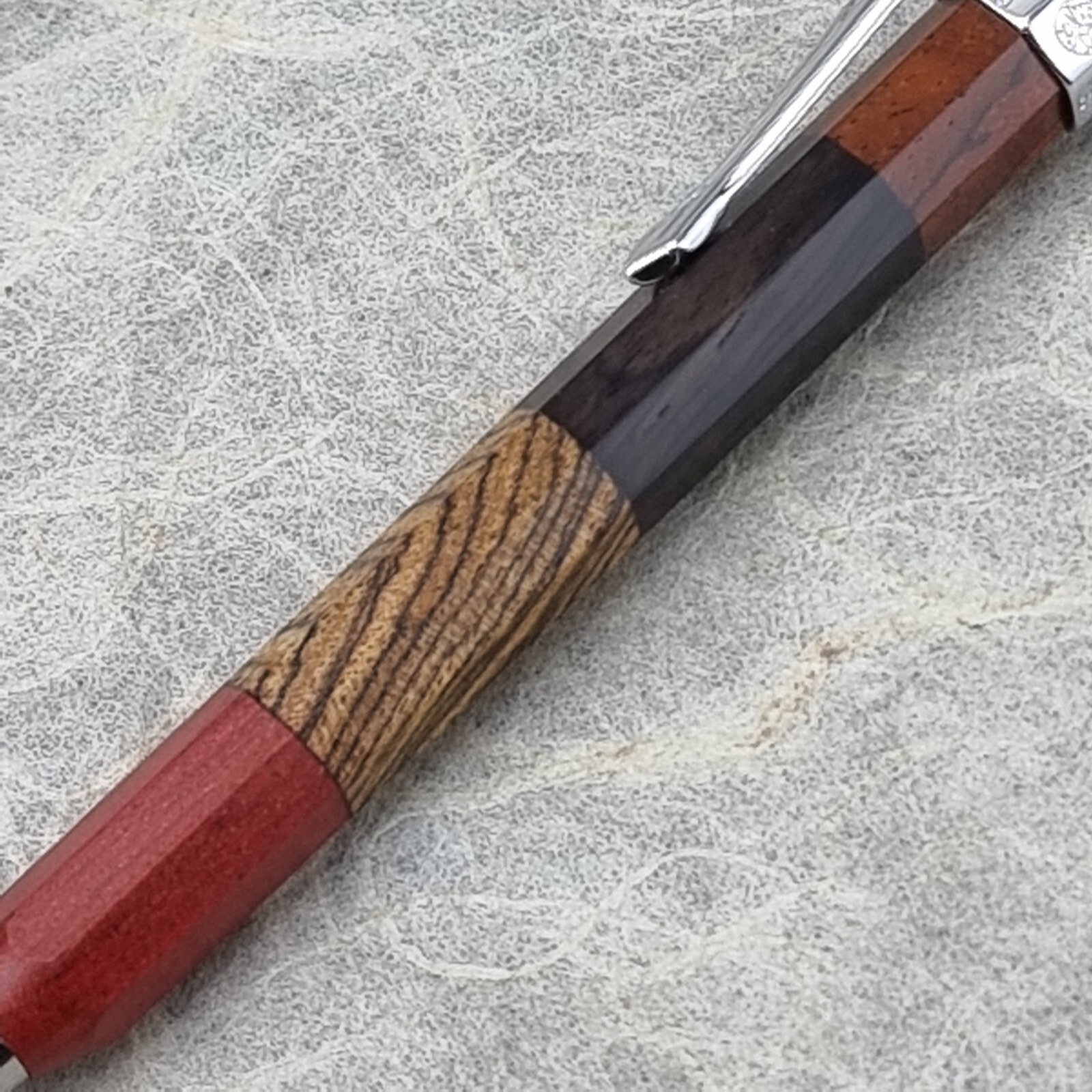 Hand Crafted Pentel PG5 Mechanical Pencil with Octagonal Wood Barrel