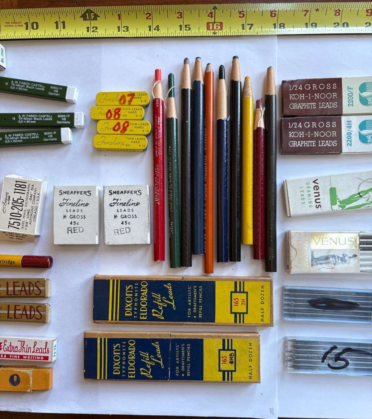 Vintage MECHANICAL PENCIL Lead Eraser LOT Eversharp Venus Farber-Castell