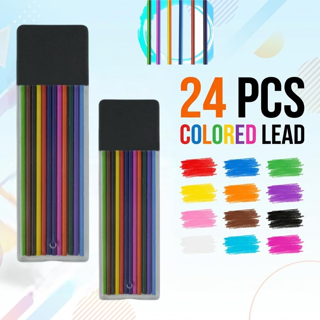 2.0mm Mechanical Pencil Set with Case: 4 packs Pencil include 2 Cases of 2.0m…