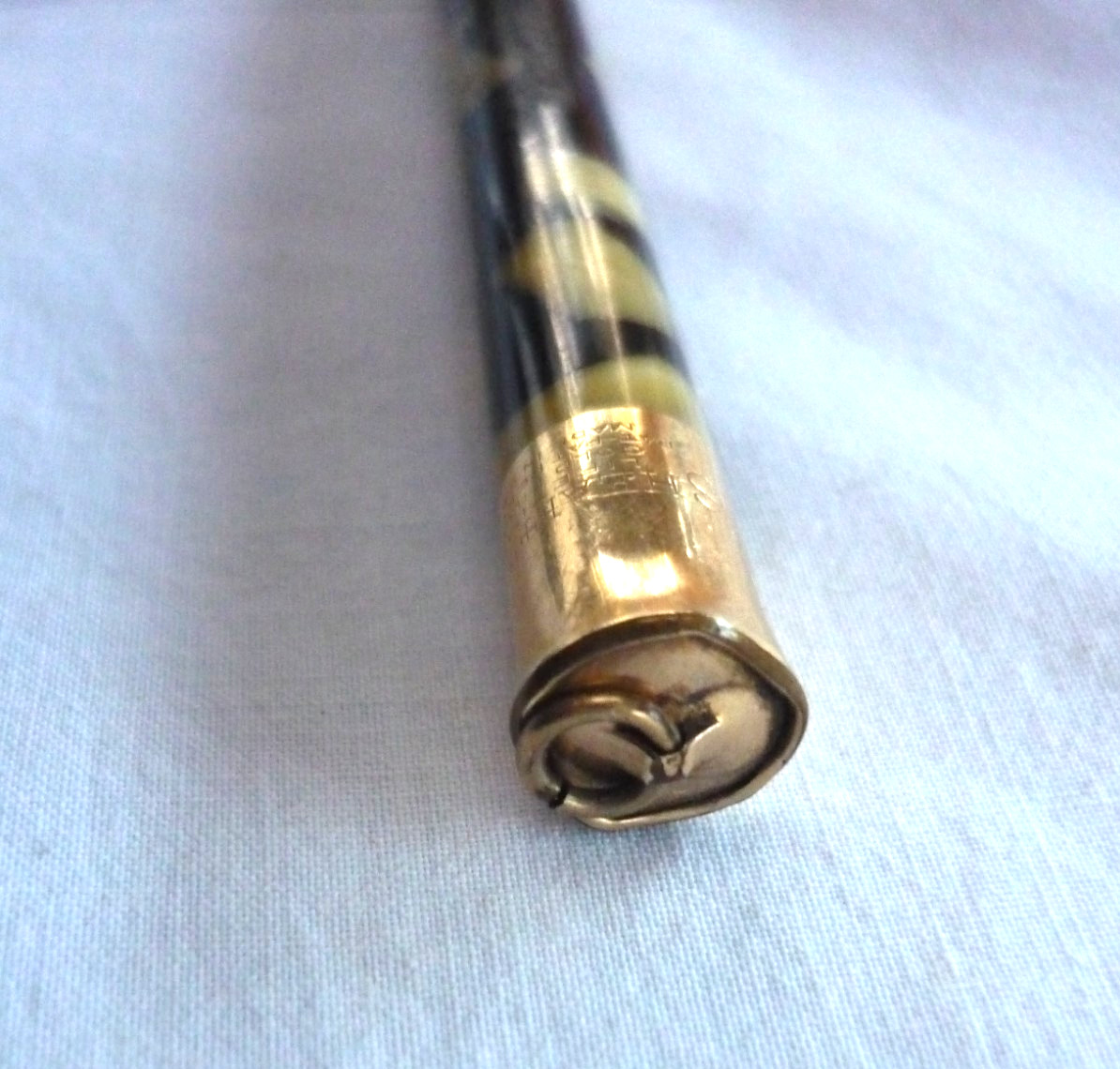 Vintage Sheaffer’s Lifetime Mechanical Pencil Gold Filled Black Gold Marble