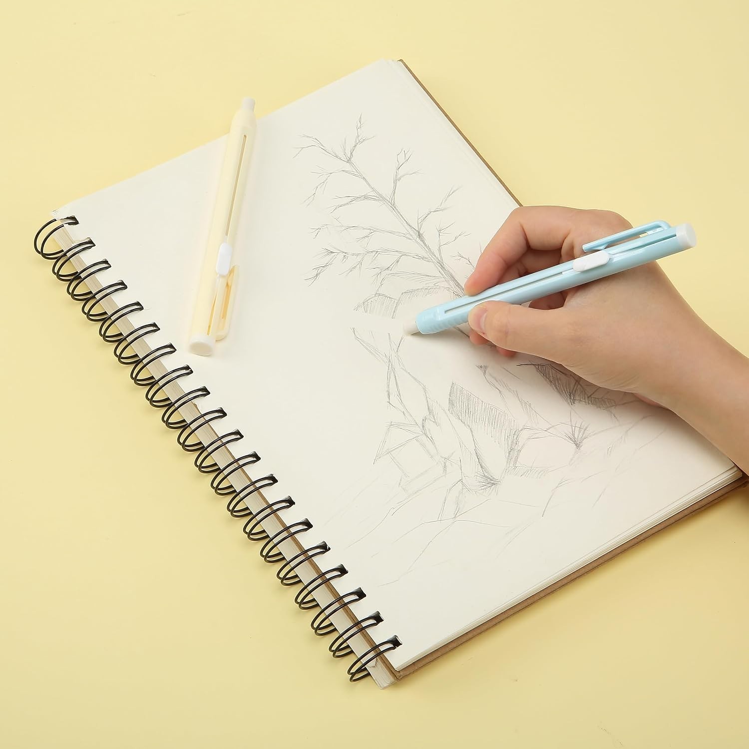 Lightweight Latex-Free Eraser Pens – Precision 4 Pack for Sketching & Drafting