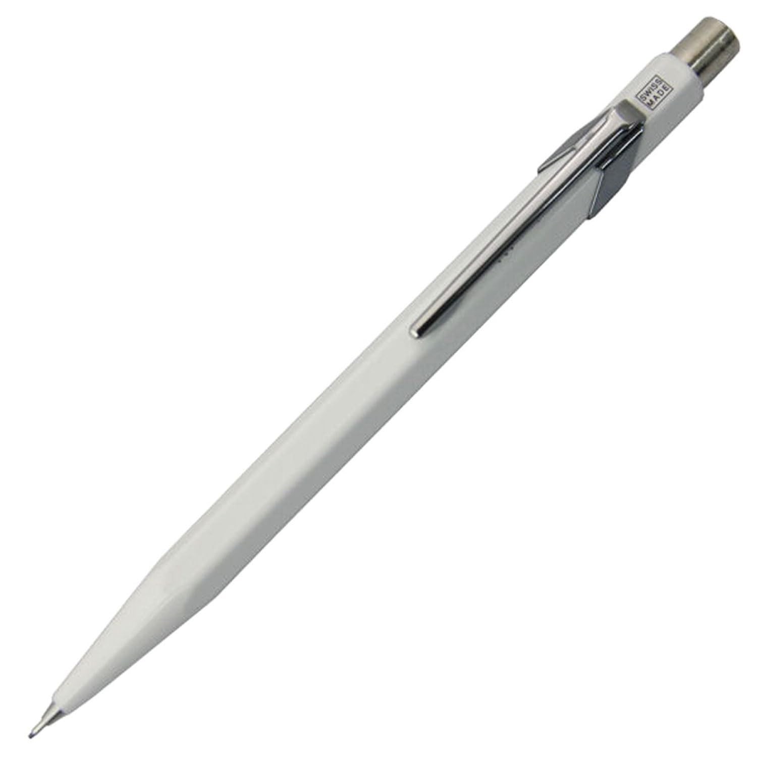 Caran d Ache 884 Infinite Mechanical Pencil White 0.7mm Hexagonal Design