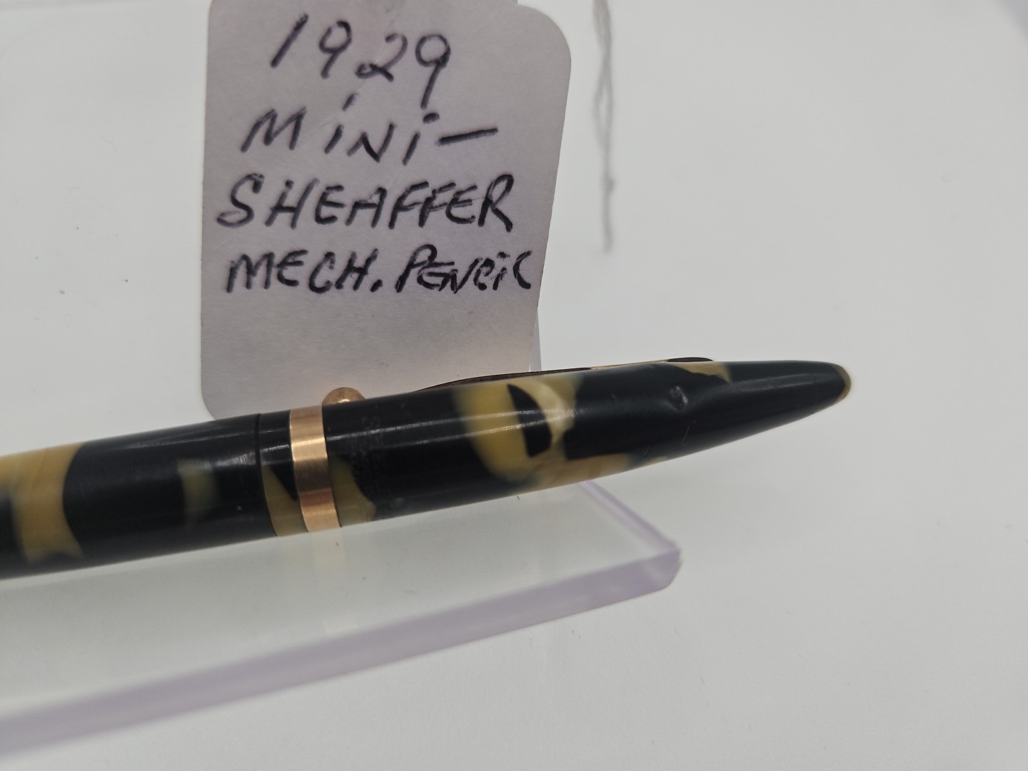 Sheaffer Lifetime Pearl & Black w/Gold Trim 1.1mm Mechanical Pencil – 1920”s