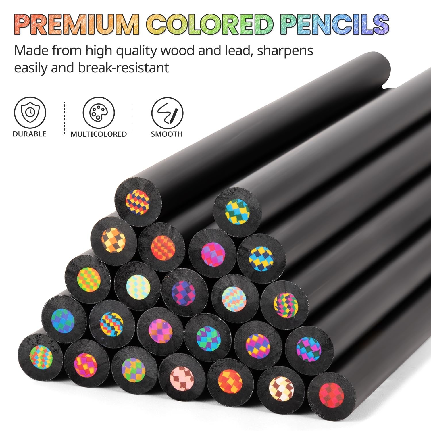 Yangmei Art Supplies 12 Rainbow Colored 1 Count (Pack of 12), 12 Colors