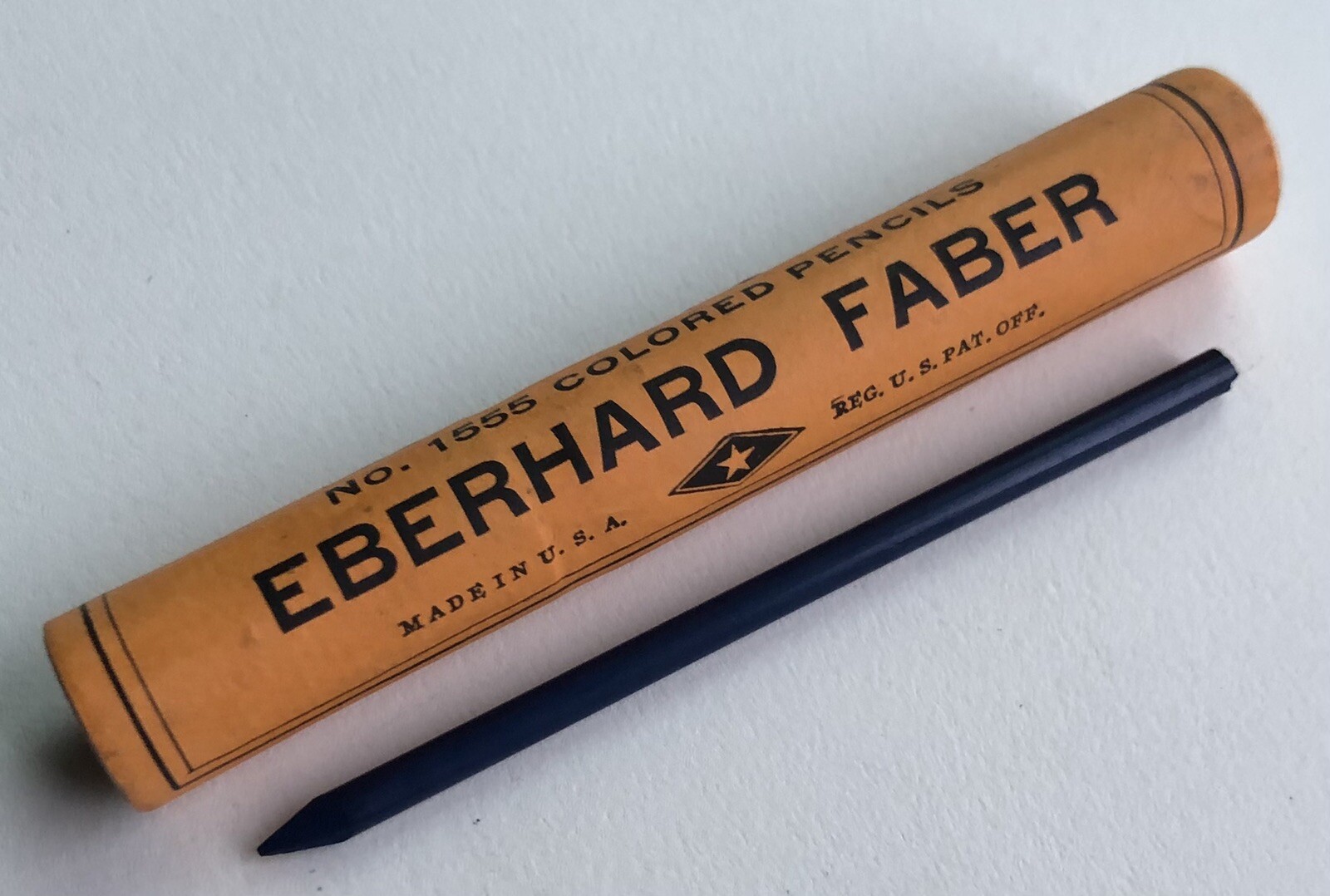 Vintage Eberhard Faber Reform Blue Mechanical Pencil Lead NOS Wood 3.8mm No. 525