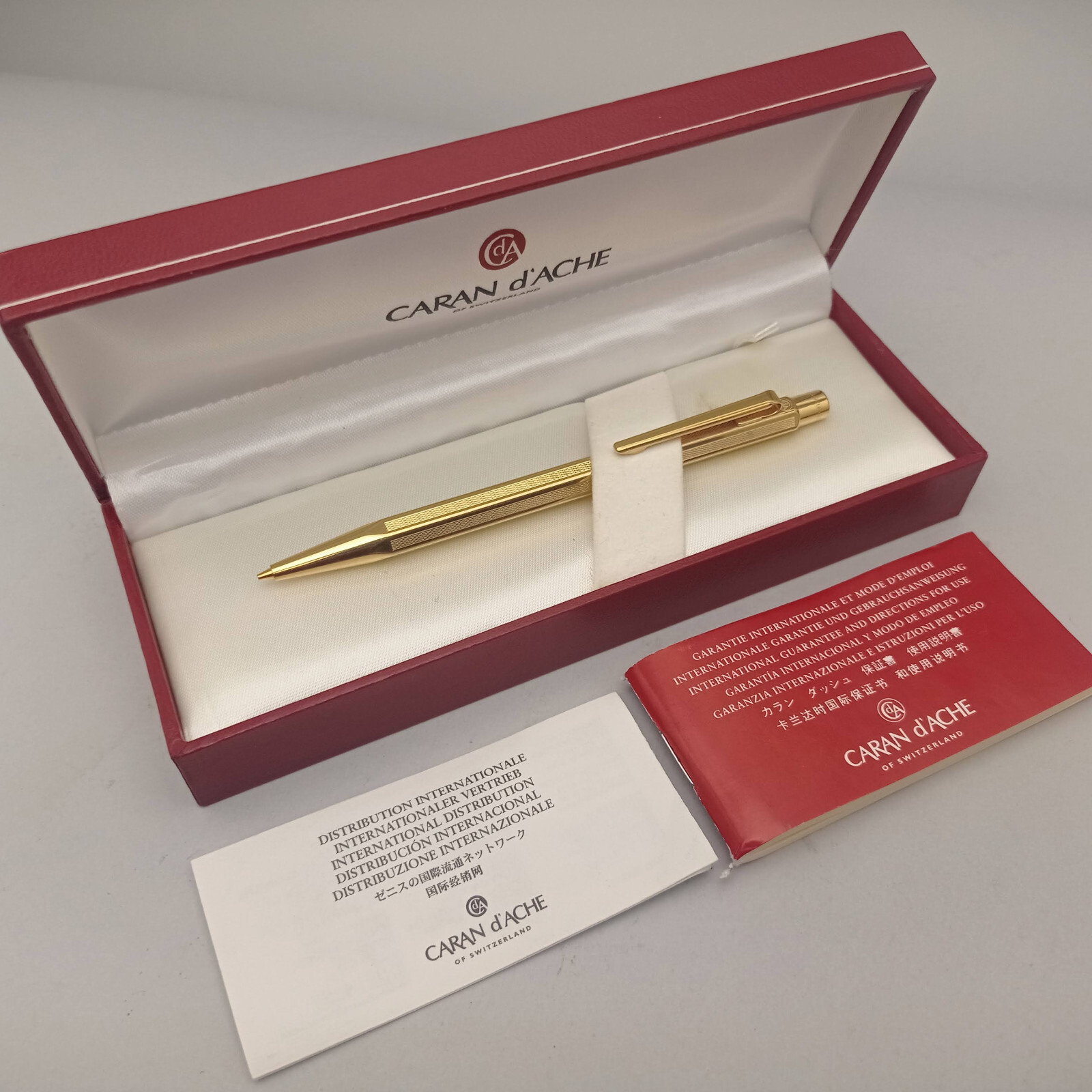 CARAN D’ACHE ECRIDOR GOLD PLATED MECHANICAL PENCIL 0.7 MM EXCELLENT IN BOX RARE
