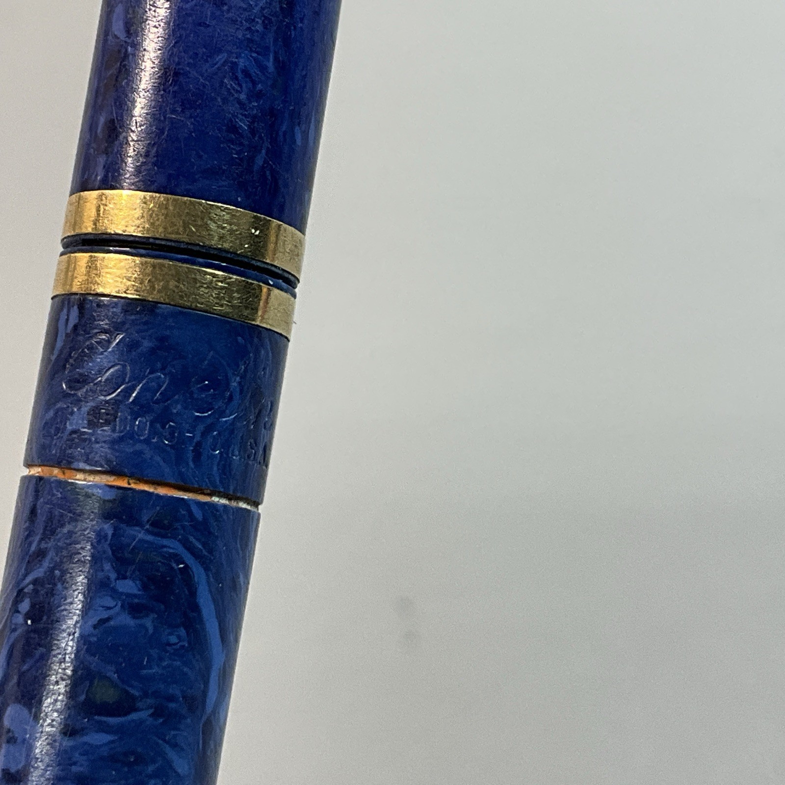 VINTAGE CONKLIN ENDURA MECHANICAL PENCIL BLUE LAPIS LAZULI 4.5 IN. 1920’S (S1113