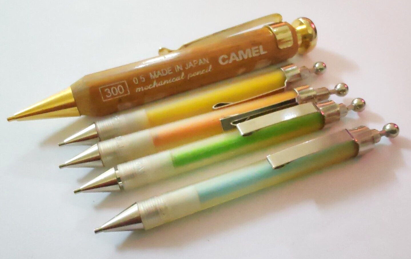 Vinrage Rare Nos Mini Camel Brand Mechanical Pencil 4 Pcs 200 , 1 Pc 300 , Japan