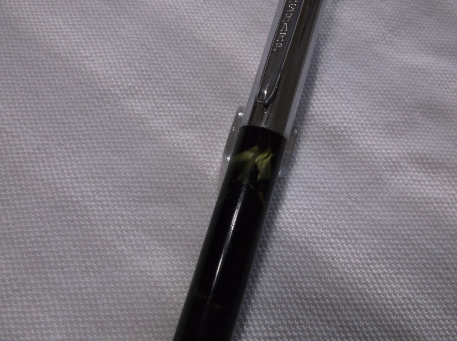 WAHL EVERSHARP CORONET GOLD & GREEN SHELL / CHROME REPEATER PENCIL / 1.1 mm