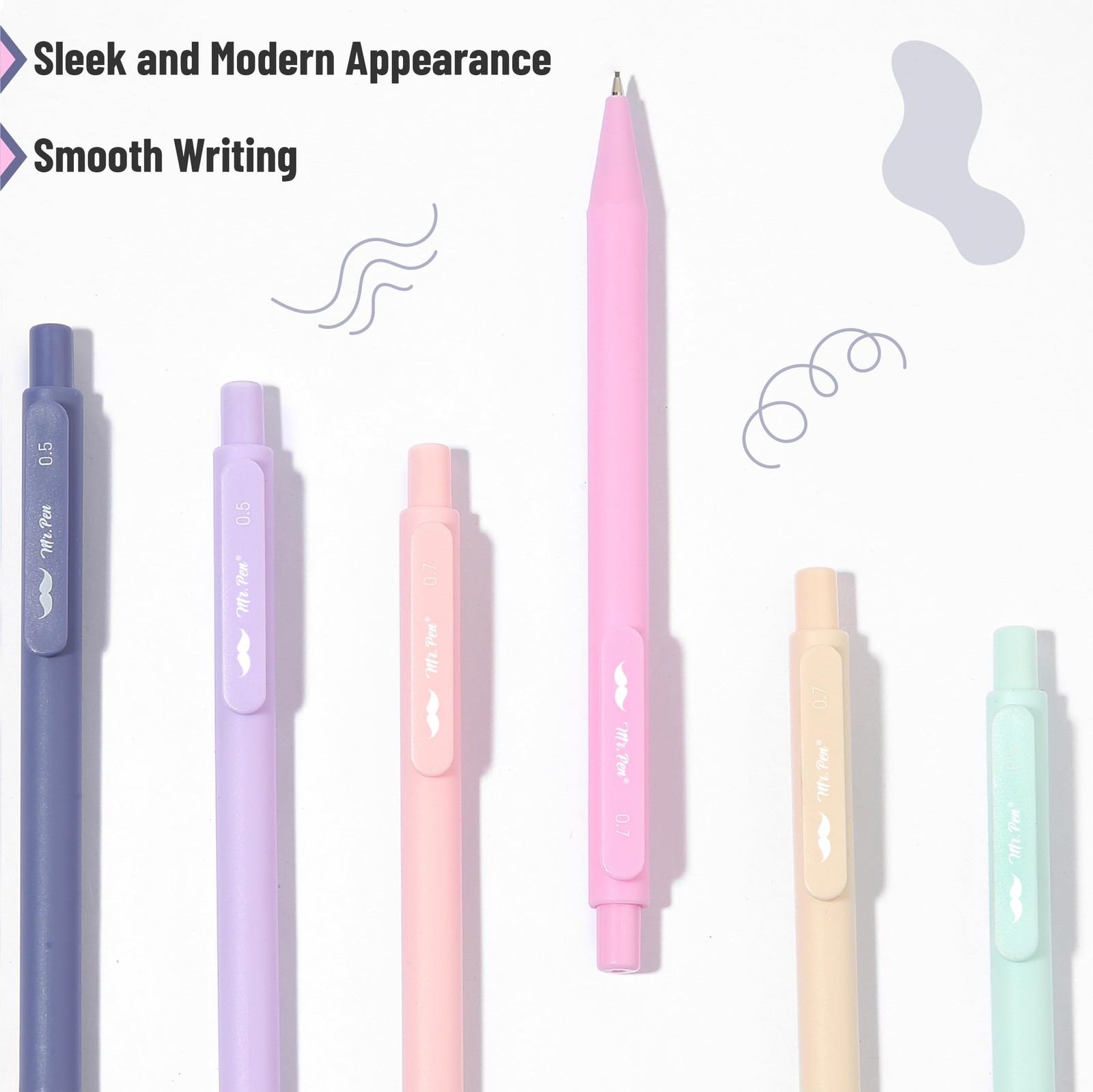 Mr. Pen- Pastel Mechanical Pencil Set with Lead Refills & Erasers, 6 Pack, 2…