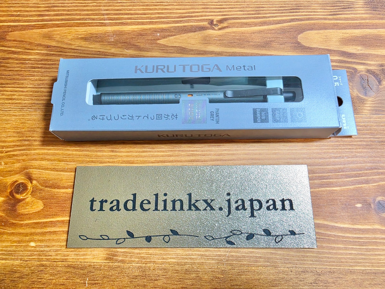 Uni Kuru Toga Metal Mechanical Pencil Phanyom Grey 0.5mm M5-KH 1P NEW
