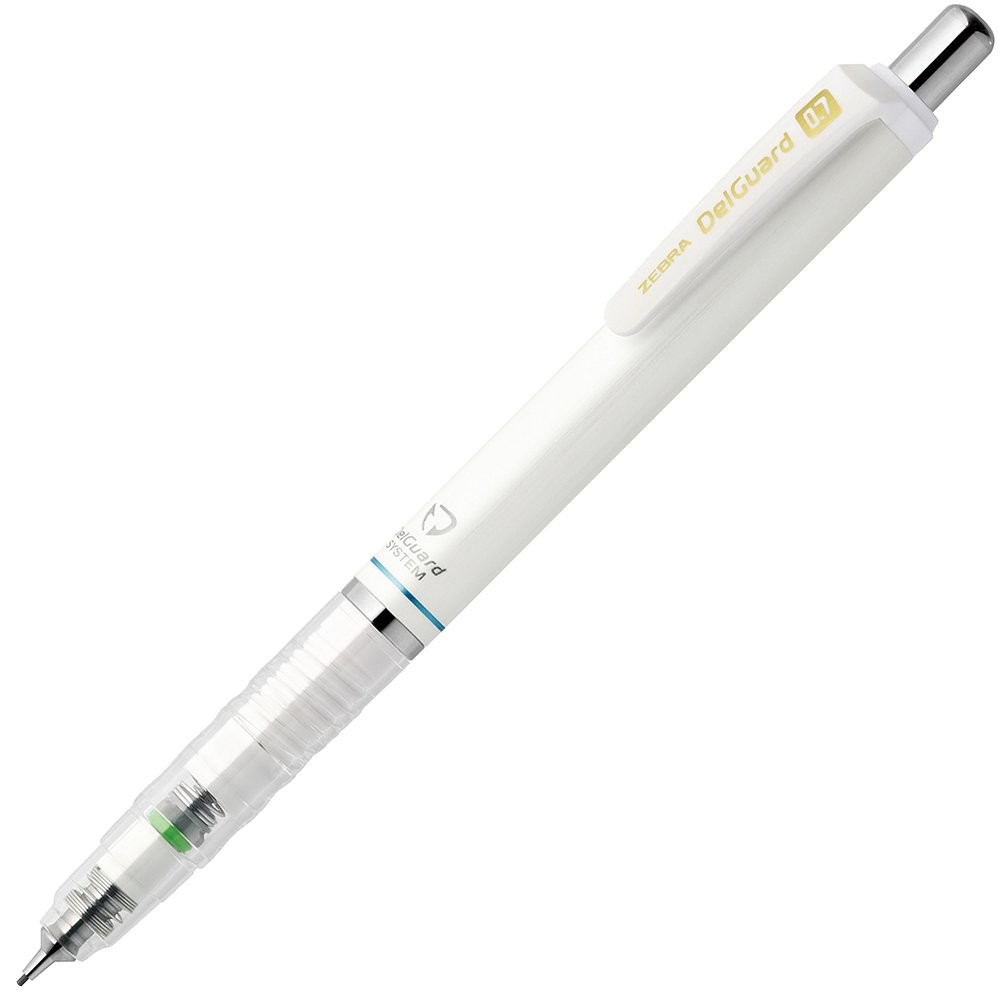 ZEBRA DelGuard 0.7mm white mechanical pencil P-MAB85-W