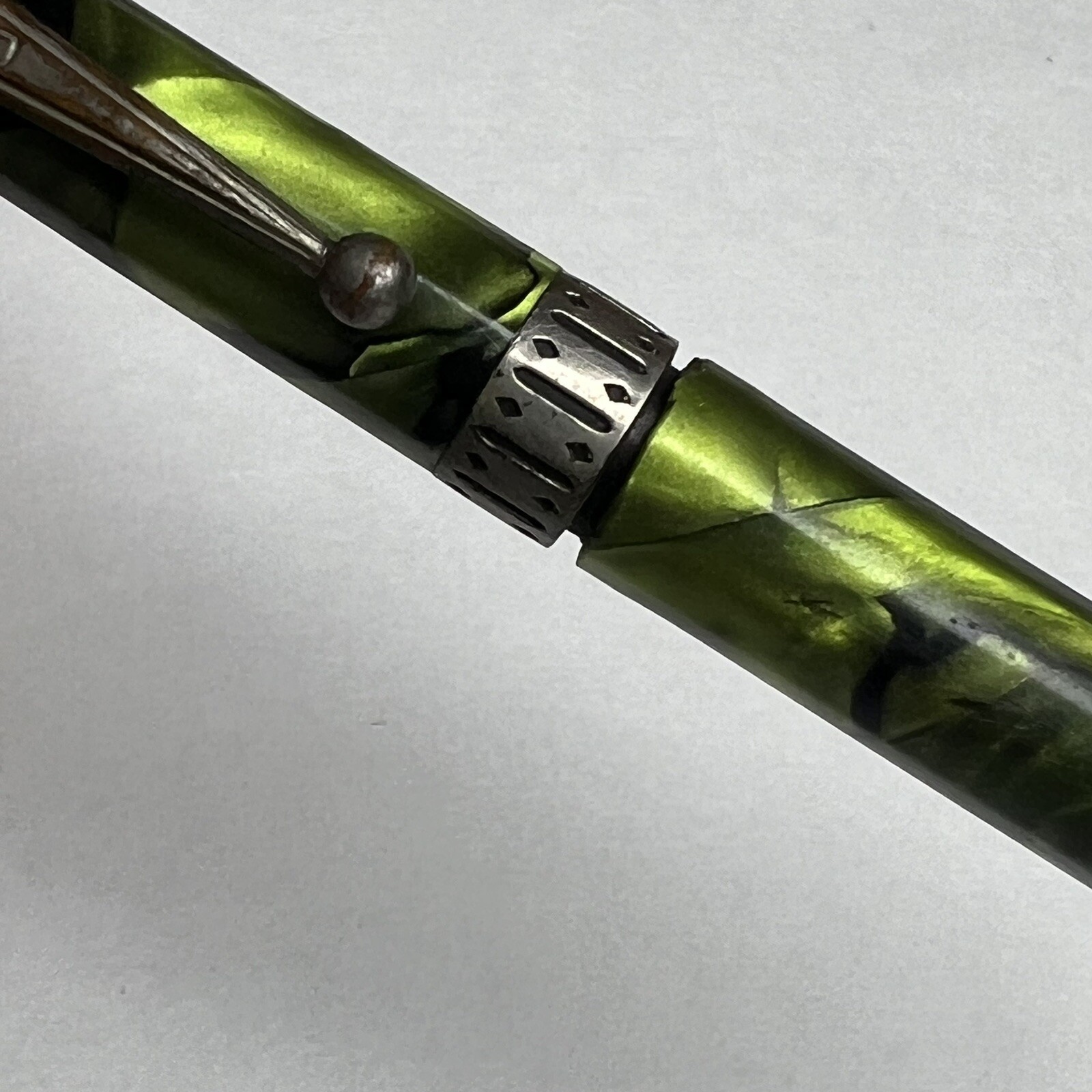 Kreko Mechanical Pencil Green Black Vintage for Parts Repair