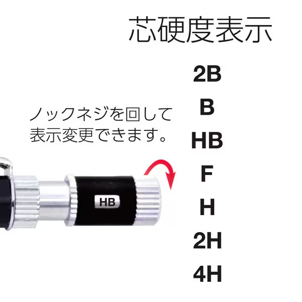 OHTO Mechanical Pencil 0.5mm MS01 Aluminum Knurled Grip Silver Made in Japan