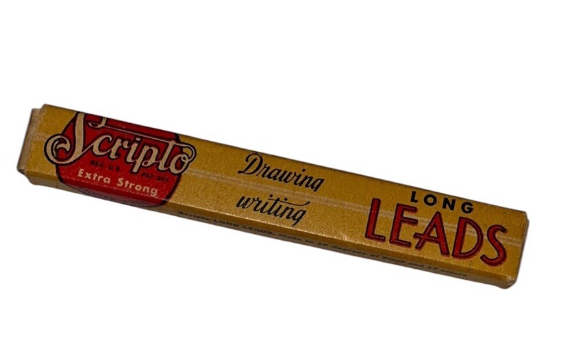 Vtg SCRIPTO Long Mechanical Pencil Leads~Drawing/Writing~Prop/Display/Use~READ