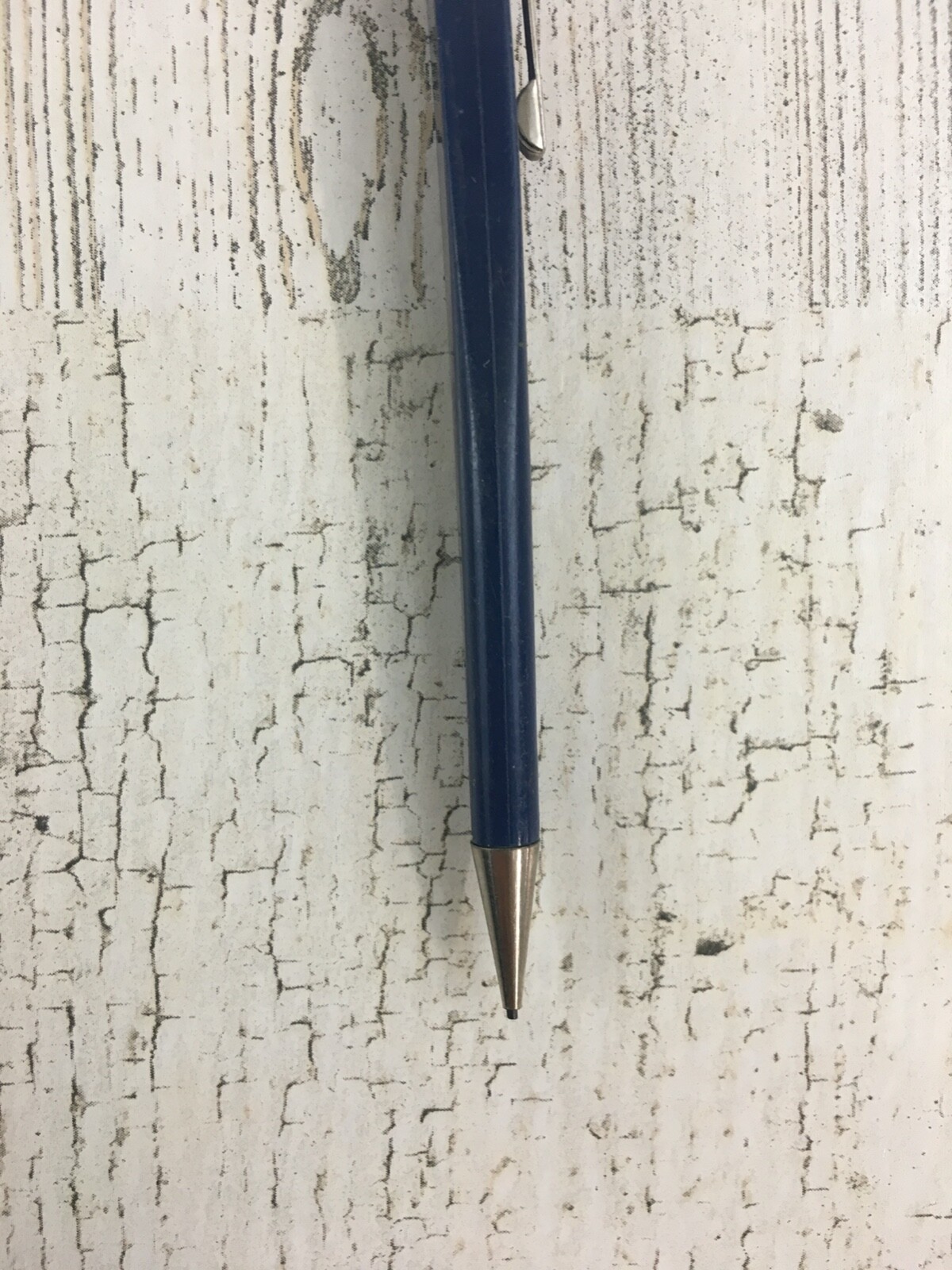 Vintage Slencil Flat Mechanical Pencil Blue
