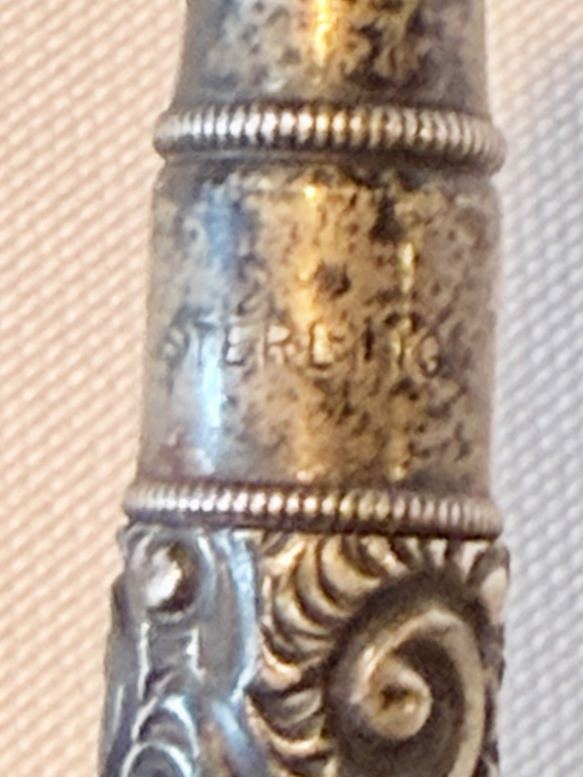 Antique Sterling Silver Ornate Mechanical Pencil 1800’s Filigree Detailed – NICE