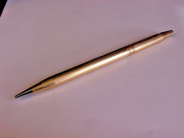 CROSS WOMANS 14K GOLD FILLED MECHANICAL PENCIL W/ FLORAL BAND – USE IT OR SCRAP