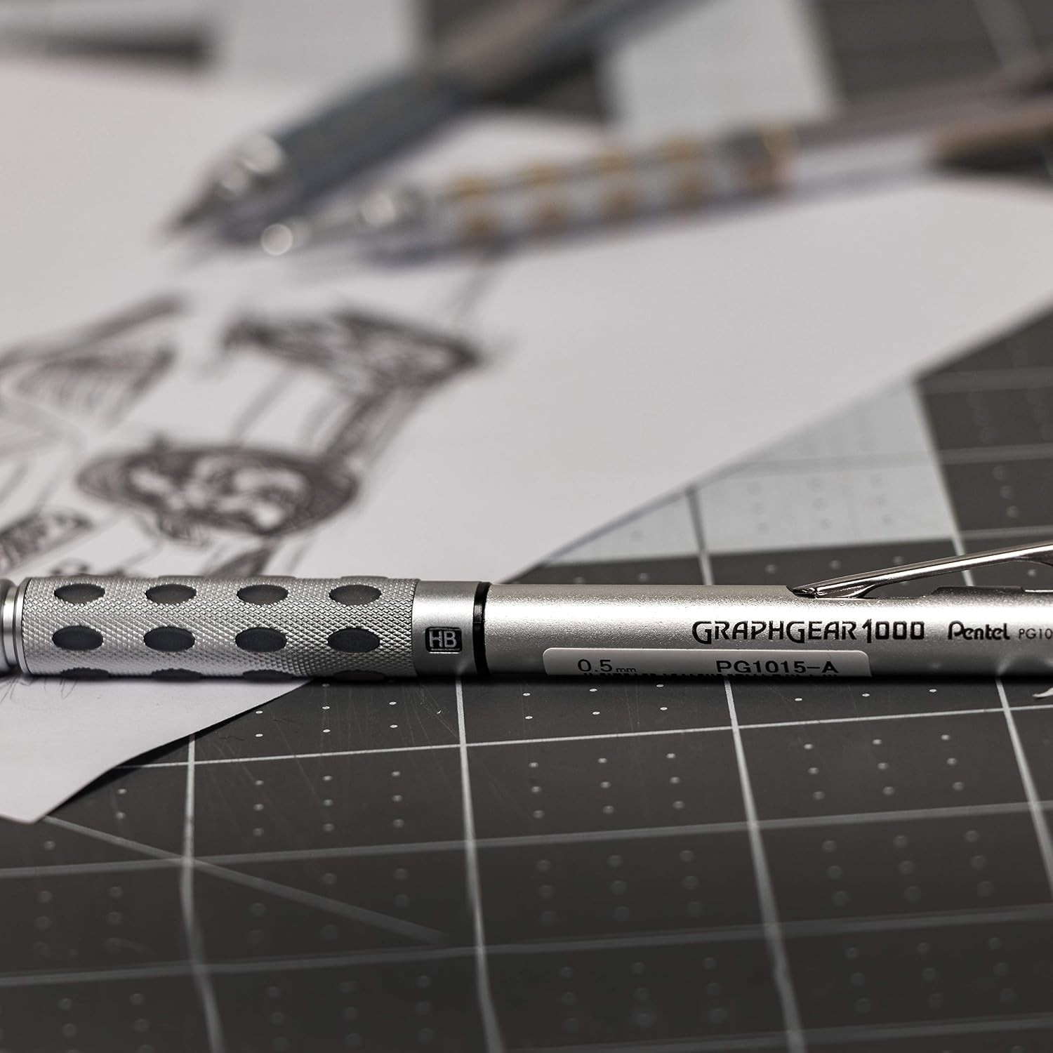 GraphGear 1000 .5mm Mechanical Pencil – Durable with Built-In Hardness Indicator