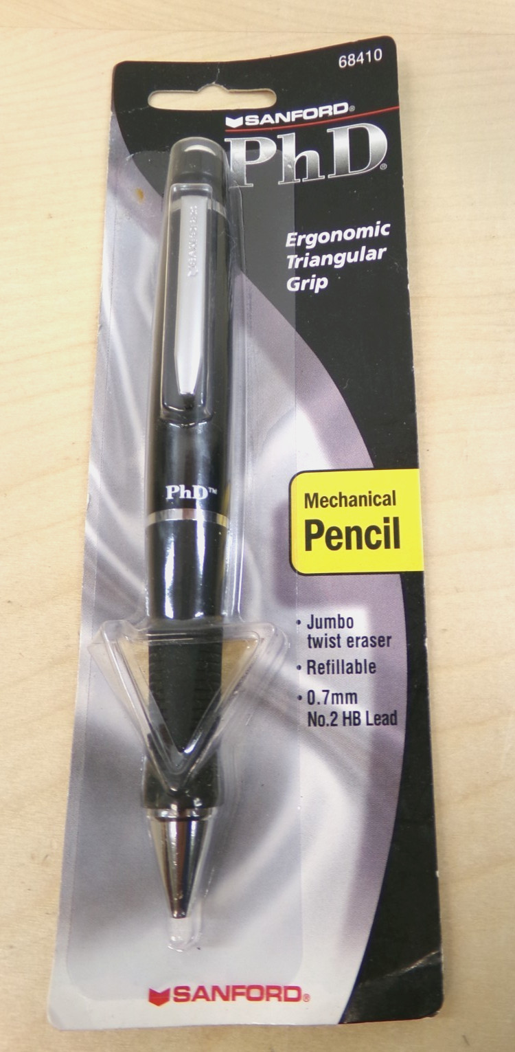 Sanford PhD Ergonomic Triangular Grip Mechanical Pencil 0.7mm No 2 HB Lead NOS
