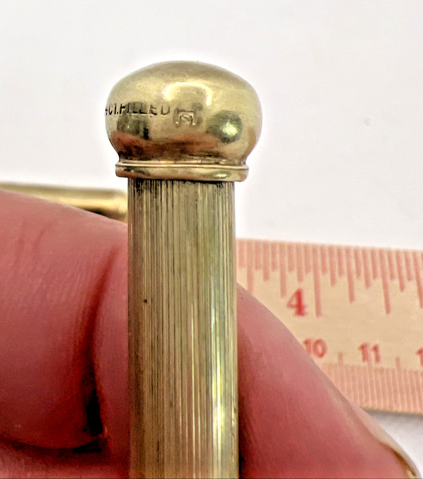 Magic Pencil Retractable Pencil Pendant 14 CT Gold Filled Antique Art Deco