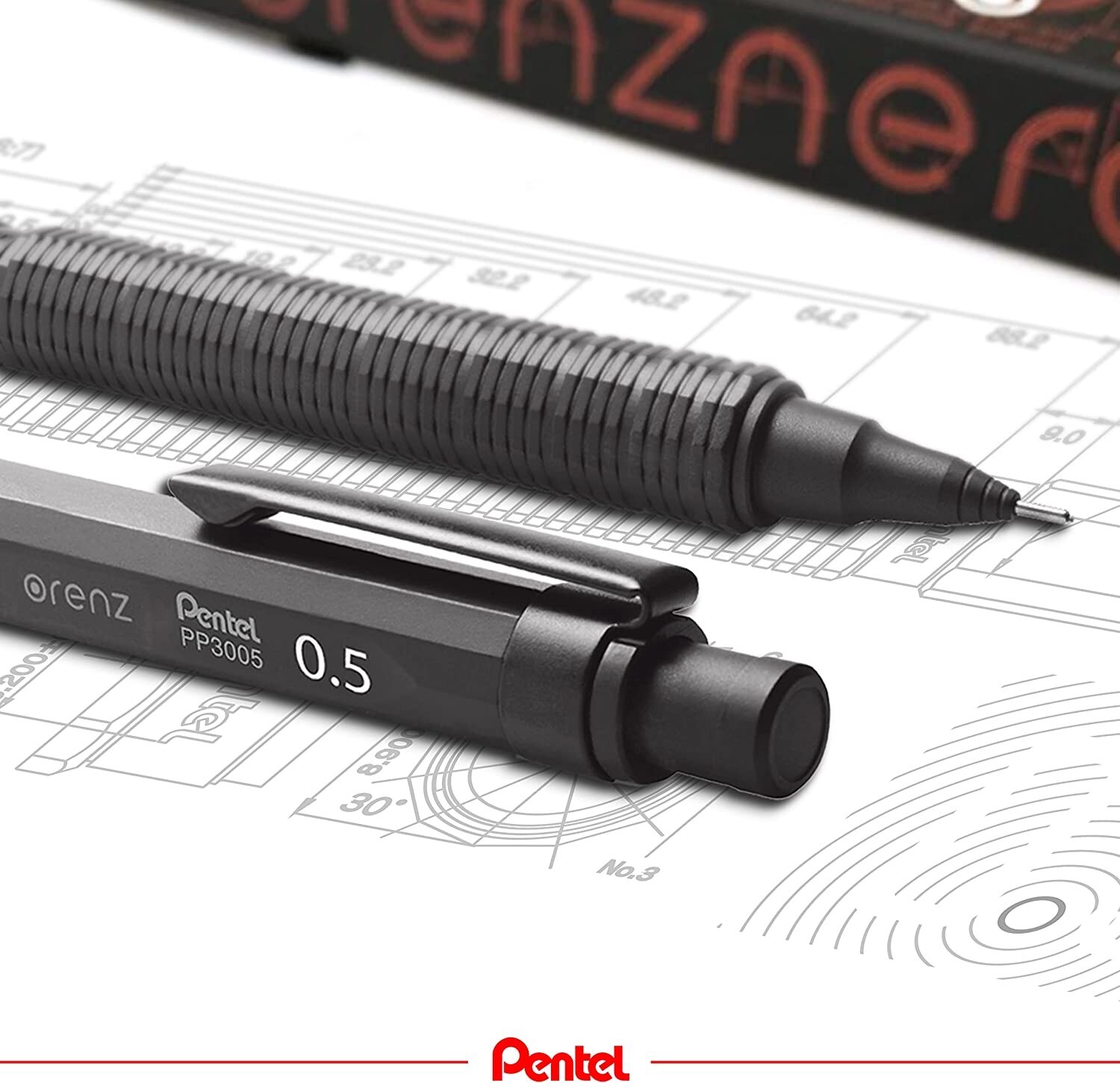 Pentel Orenz nero pen PP3005-A Mechanical Pencil 0.5mm black automatic japan