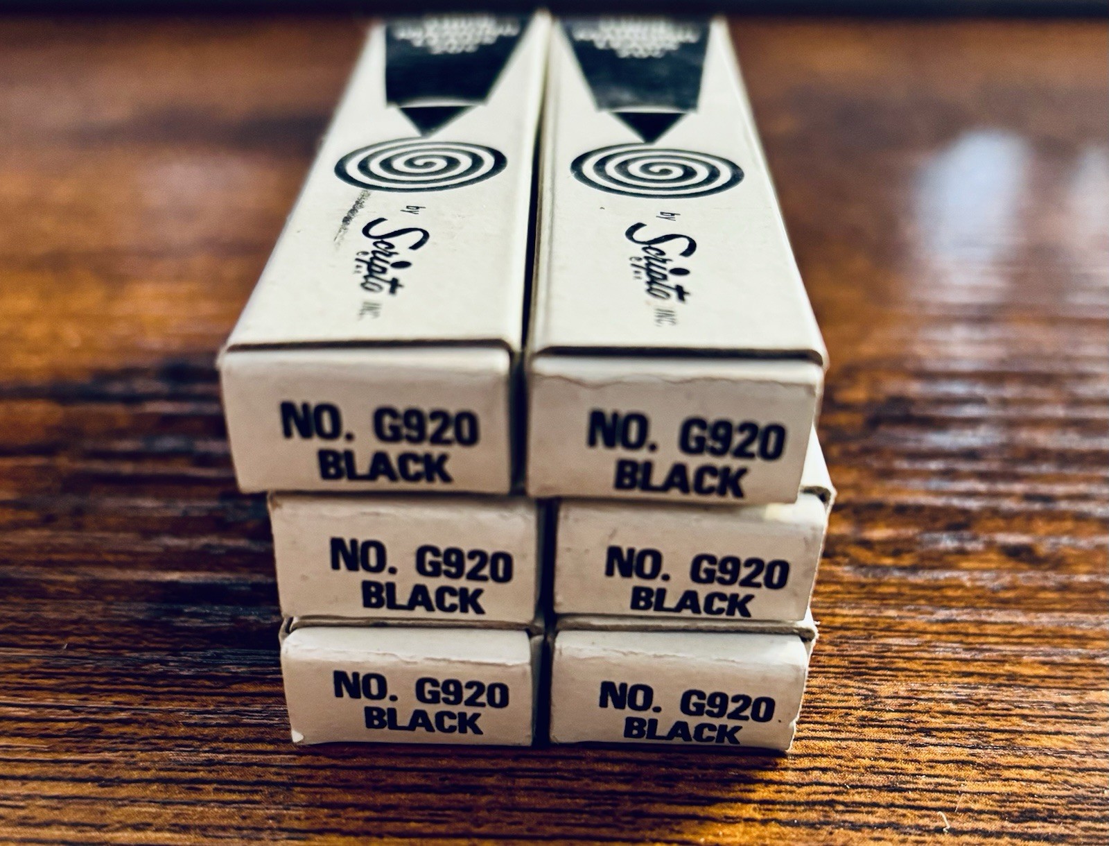 Scripto Thick Marking Leads Black G920 Lot of 6 packs of 4 NOS