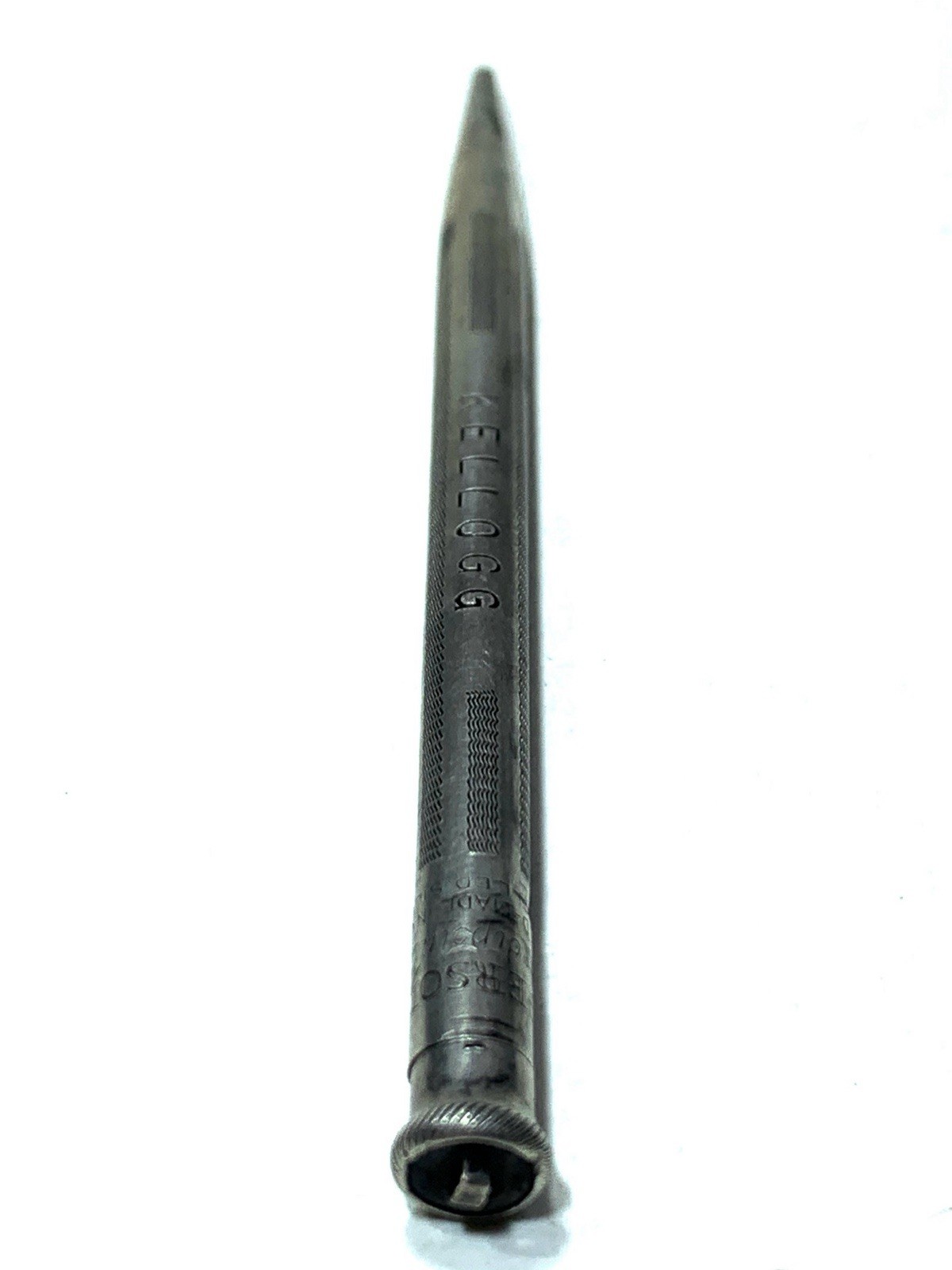 (KELLOGG Promotional) Ingersoll USA Redi-point Rolled Silver Mechanical Pencil