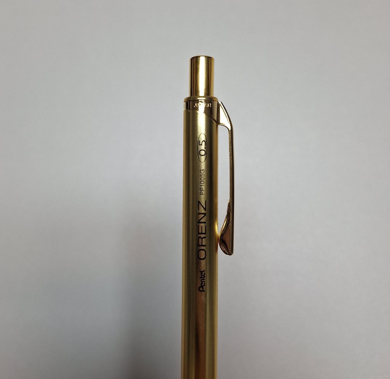 Pentel ORENZ Gold Metal Grip Mechanical Pencil Gold Limited Edition PP1005G 0.5