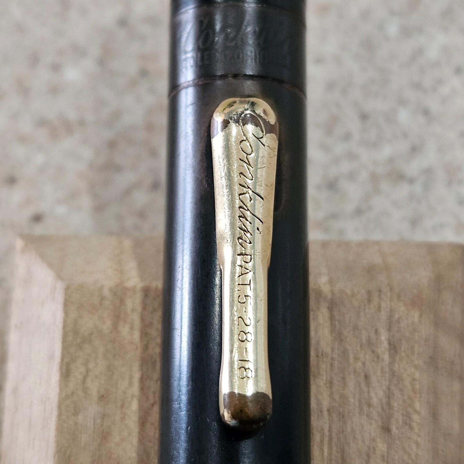 Conklin Endura Black Rings Gold Filled Trim 5.5″ Mechanical Pencil PAT 5-28-18