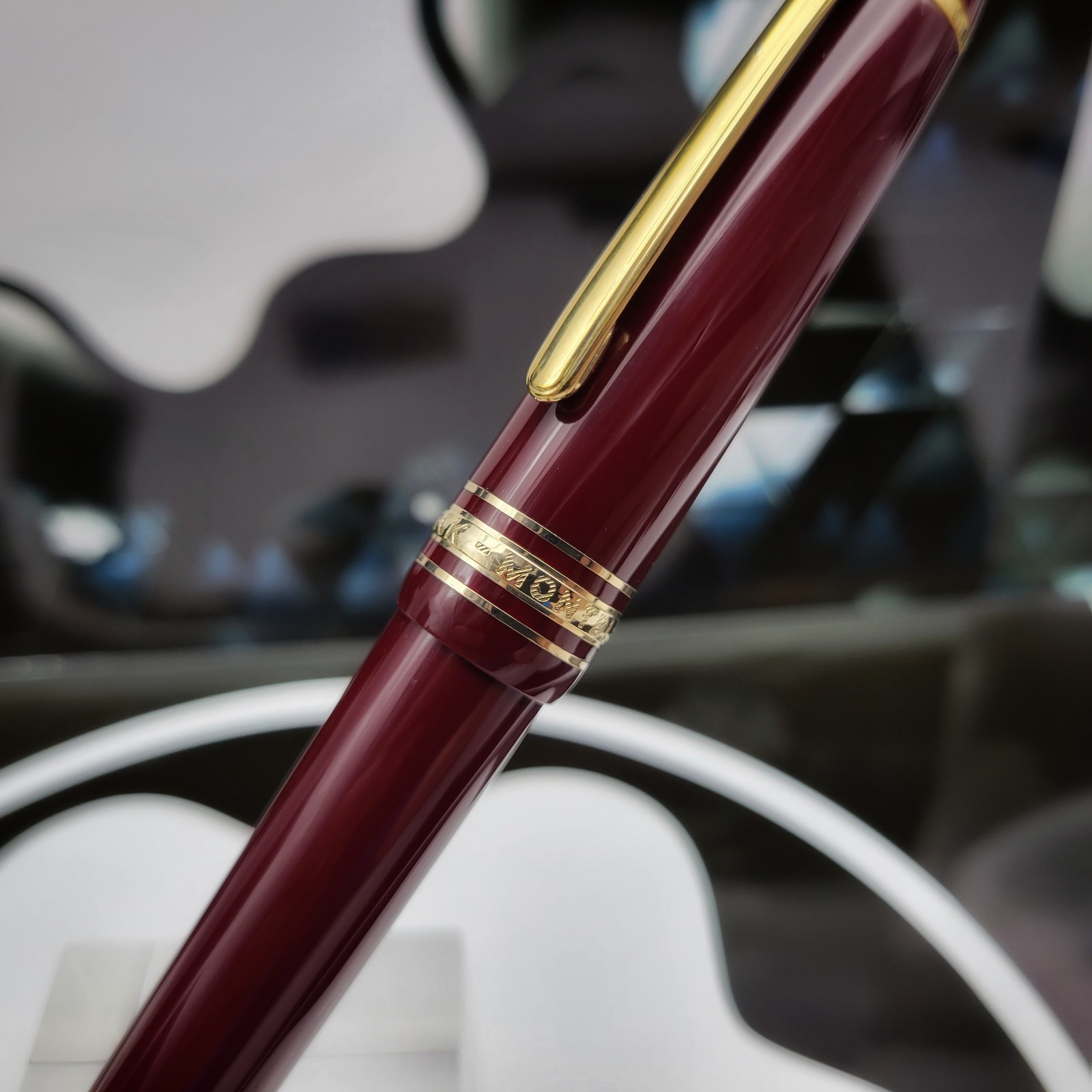 MONTBLANC Meisterstuck 167R LeGrand Burgundy / Red 0.9 mm Mechanical Pencil NEW!