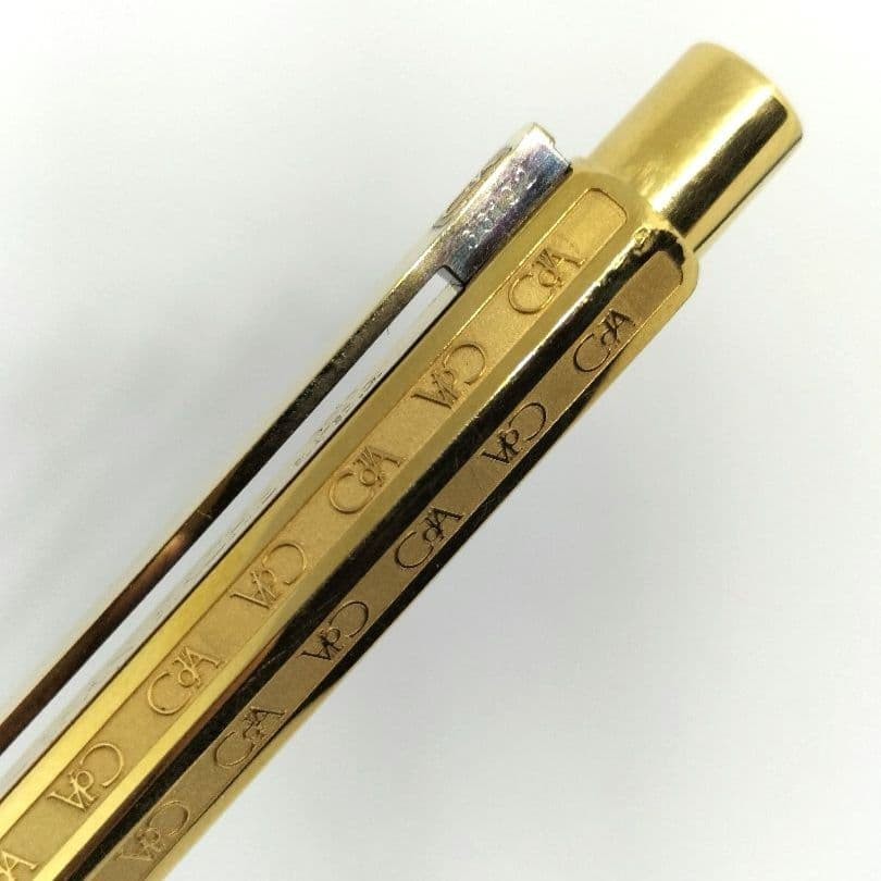 Caran d’Ache Ecridor Hexagonal Mechanical Pencil Gold 18K Gold Plated