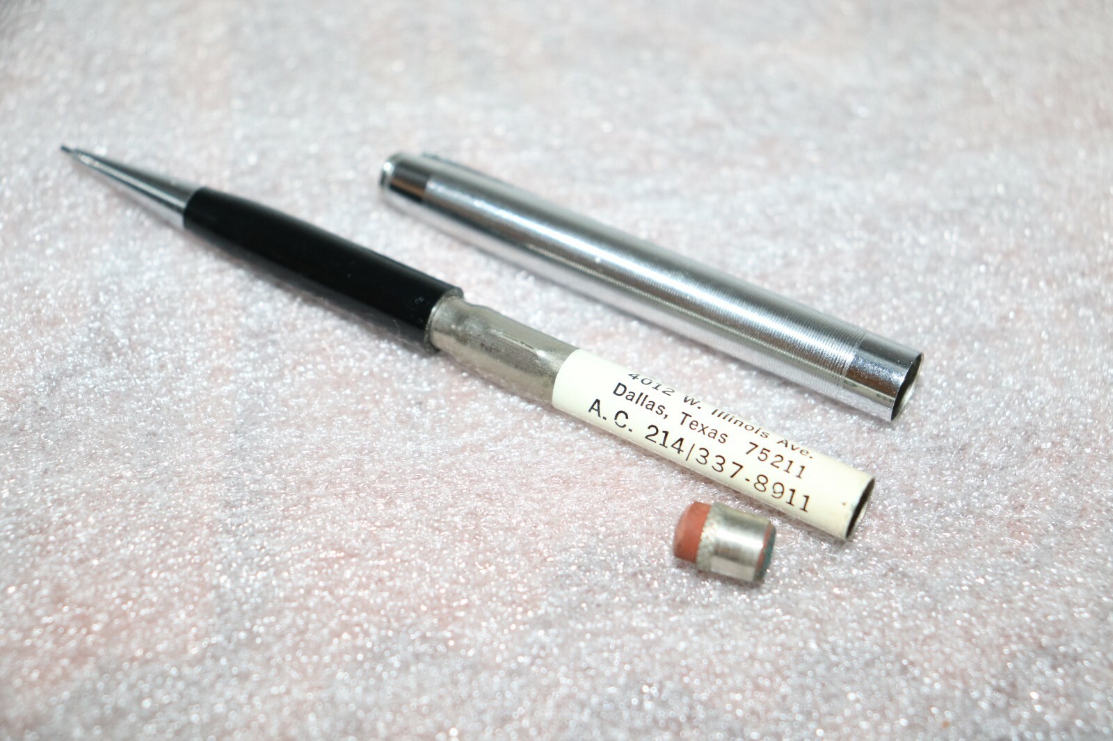 First Knighter Advertising Mechanical Pencil STANDARD MFG. CO. Dallas TX.