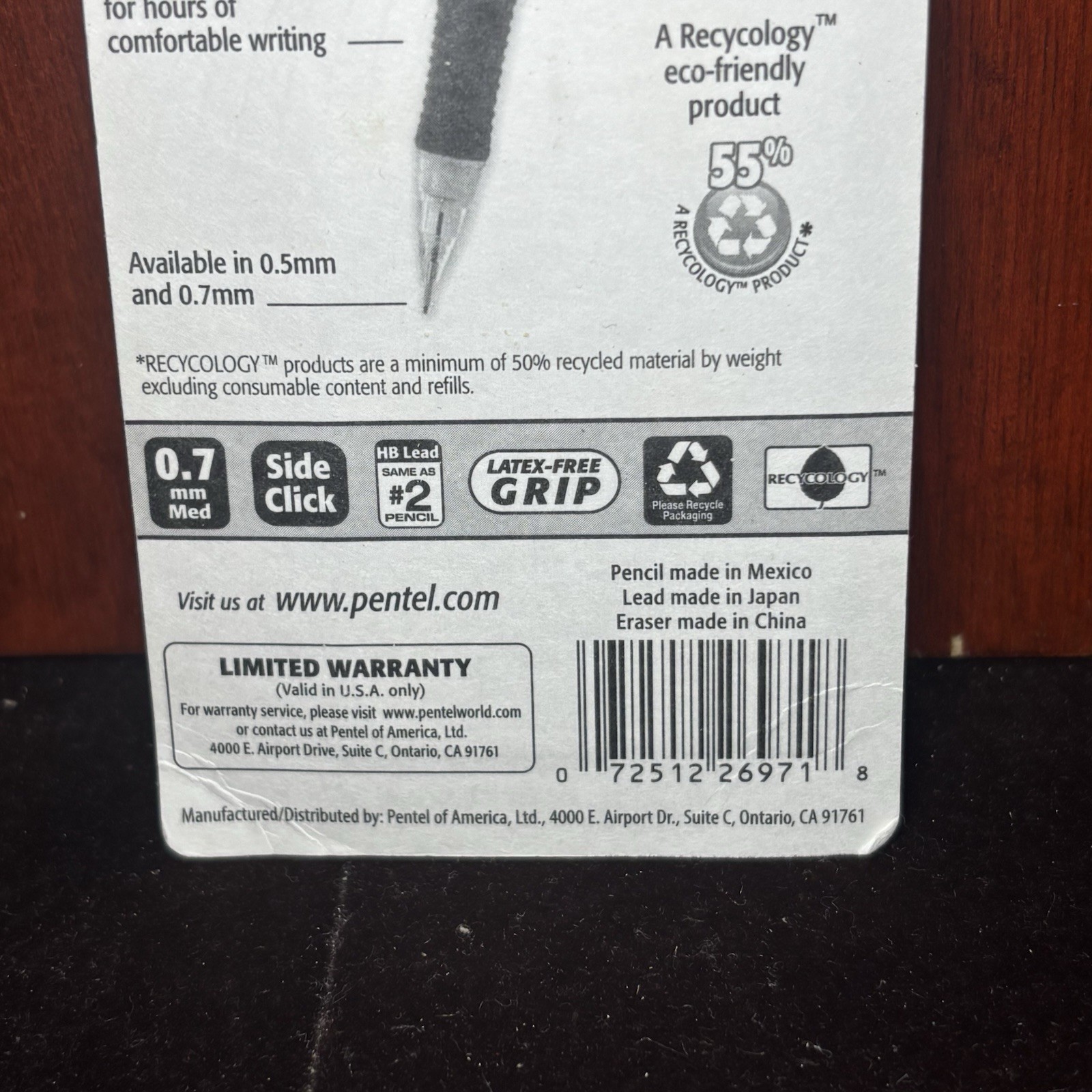 Pentel Quick Click 5 Piece Mechanical Pencil Set Assorted Colors 2 Pack