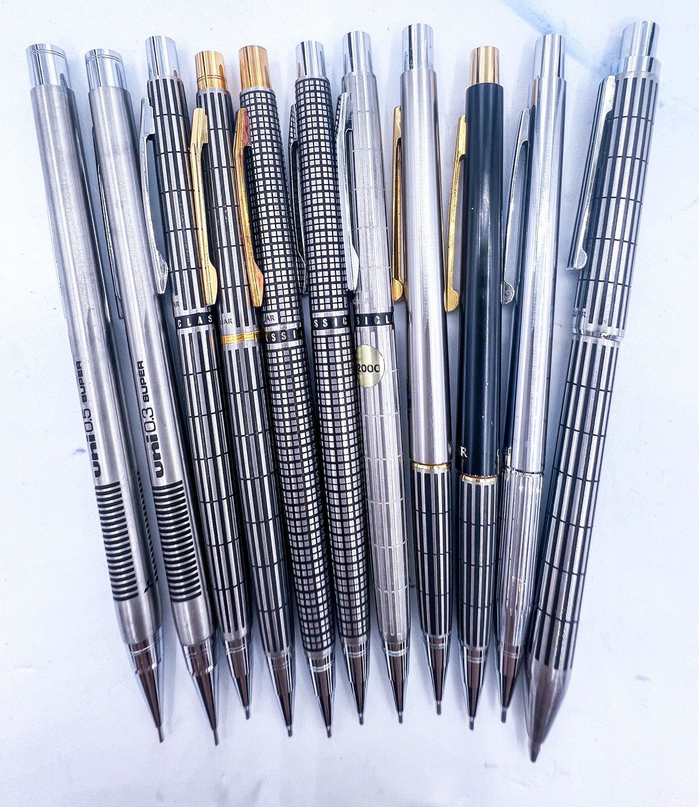 Mitsubishi Jaguar & Double Push Knock Mechanical Pencil 21pcs With Box