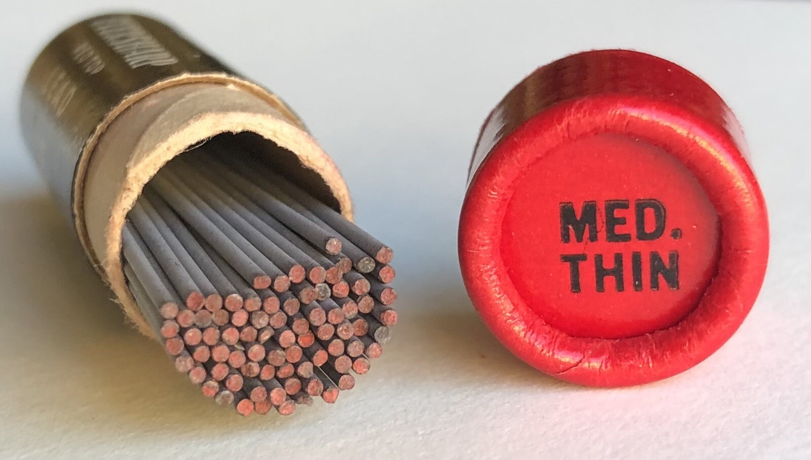 Vintage EVERSHARP Mechanical Pencil Lead Black HB Medium .9mm NOS 80pk Tube USA