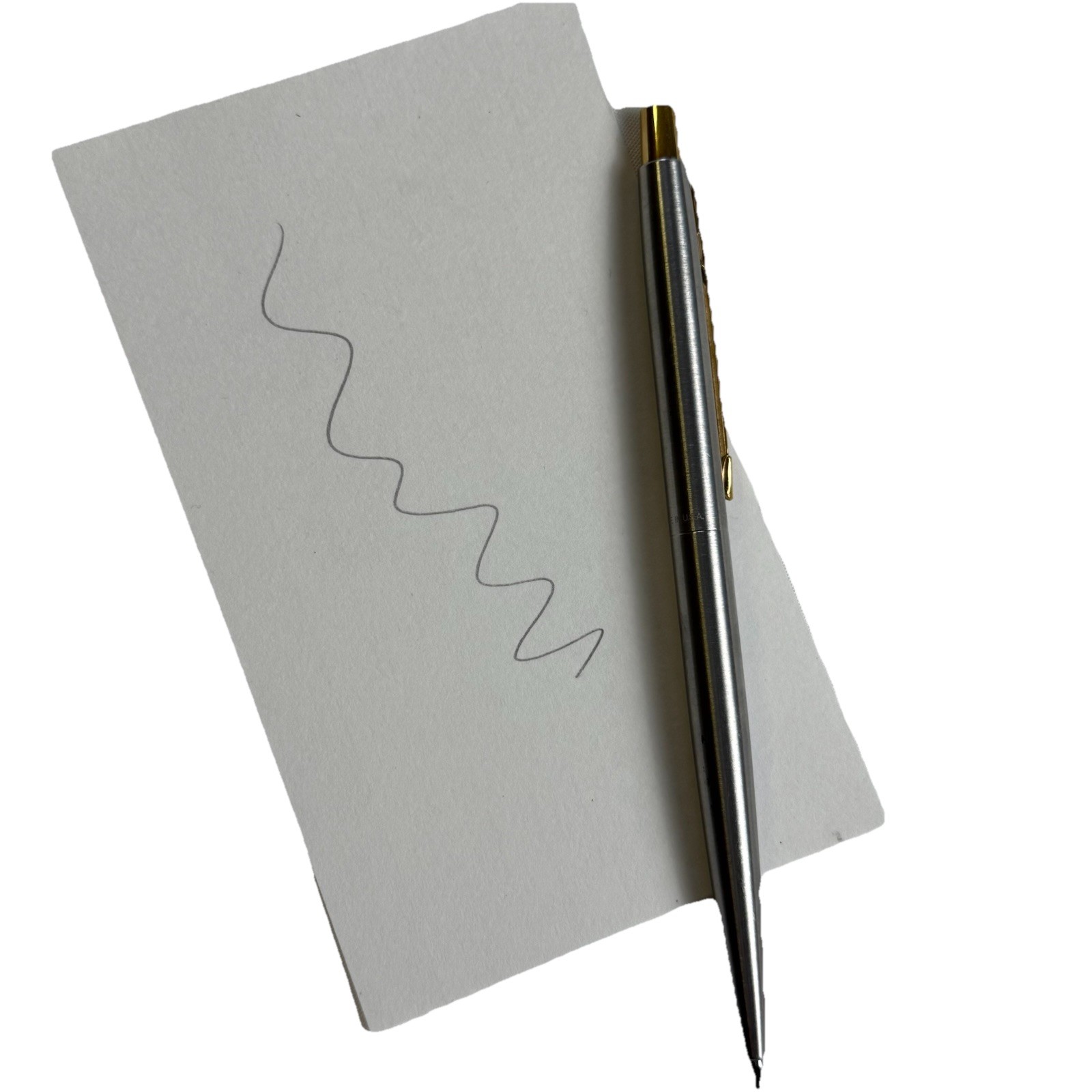 Parker Classic Mechanical Pencil – Brushed Stainless Steel & Gold Trim 0.5mm